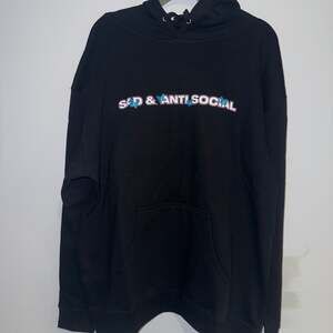 Anti Social Social Club x Sadboyz Fin De Semana Hoodie‎ Black XXL